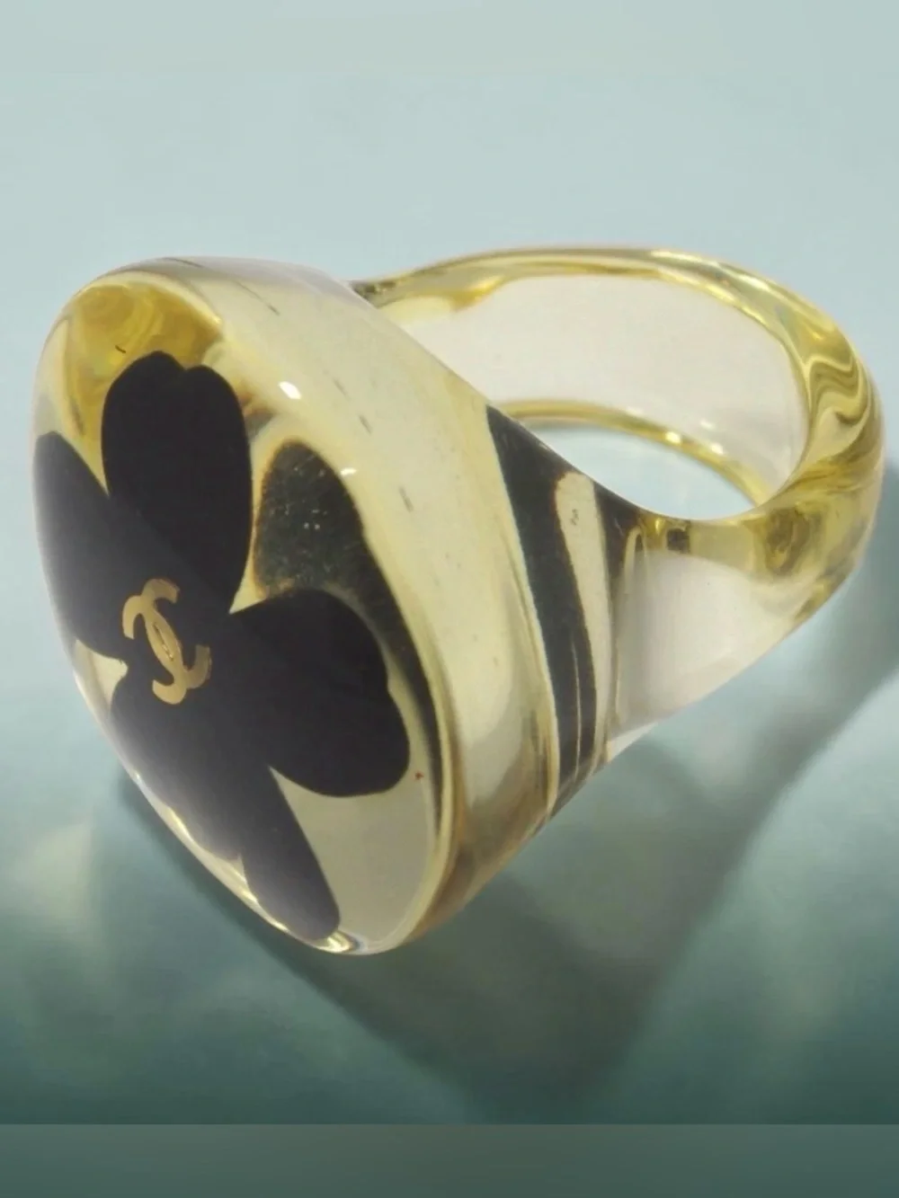 CHANEL Coco Mark Plastic Ring 😍❤️ - Picture 9 of 14